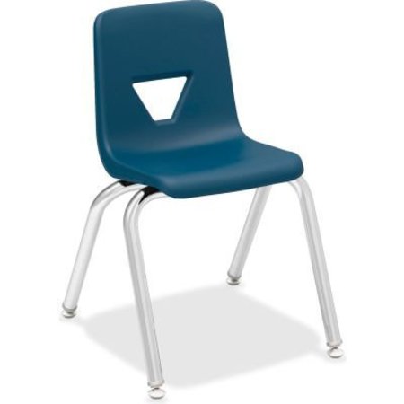 LORELL Lorell® 14" Stacking Student Chair - Navy - 4/Pack 99884